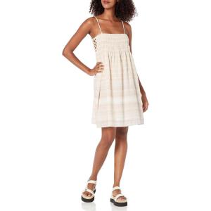 imageLucky Brand Womens Lucky Brand Womens Printed Smocked Mini DressWhisper White Multi