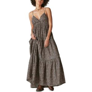 imageLucky Brand Womens Paisley Tiered Maxi DressRaven Multi