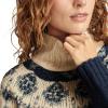 imageLucky Brand Womens Fairisle TurtleneckNavyGrey Combo