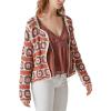 imageLucky Brand Womens Geo Crochet CardiganSlate Rose Multi