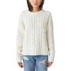 imageLucky Brand Womens Cable Crew SweaterWhisper White