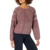 imageLucky Brand Womens Long Sleeve Embroidered Knit TopHuckleberry