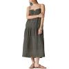imageLucky Brand Womens Lucky Brand Womens Cutwork Paneled Maxi DressRaven