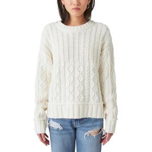 imageLucky Brand Womens Cable Crew SweaterWhisper White