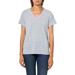 imageLucky Brand Womens Classic VNeck TeeBlue Stripe