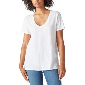 imageLucky Brand Womens Classic VNeck TeeBright White