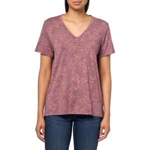 imageLucky Brand Womens Classic VNeck TeeBurgundy Multi