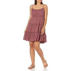 imageLucky Brand Womens Tiered Mini DressBurgundy