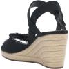 imageLucky Brand Womens Mindra Espadrille Wedge SandalBlack Heavy Canvas