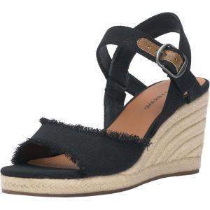 imageLucky Brand Womens Mindra Espadrille Wedge SandalBlack Heavy Canvas