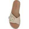 imageLucky Brand Womens Suszie Buckle Flat SandalNaturalPlatino