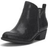 Black Snake Print Leather