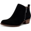 imageLucky Brand Womens Basel Ankle BootiesBlackNatural Oiled Suede