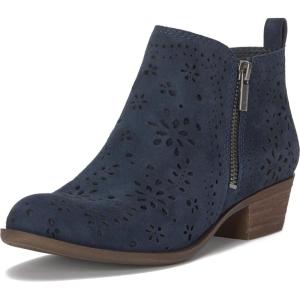 imageLucky Brand Womens Basel Ankle BootiesNavy Blazer Suede