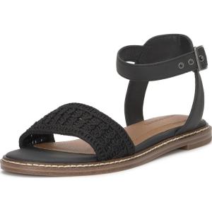imageLucky Brand Womens Kimaya Flat SandalBlack Crochet