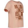 imageLucky Brand Girls Short Sleeve Graphic TShirt Tagless Cotton Tee with Fun DesignsCheckered Peach Whip