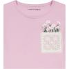 imageLucky Brand Girls Short Sleeve Graphic TShirt Tagless Cotton Tee with Fun DesignsDaisy Pocket Orchid