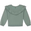 imageLucky Brand Pullover Fleece Crewneck SweatshirtGreen Ruffle