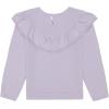 imageLucky Brand Pullover Fleece Crewneck SweatshirtPurple Ruffle