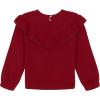 imageLucky Brand Pullover Fleece Crewneck SweatshirtRed Ruffle