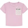 imageLucky Brand Girls Short Sleeve Graphic TShirt Tagless Cotton Tee with Fun DesignsDaisy Pocket Orchid