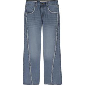 imageLucky Brand Girls Mid Rise Flare Stretch Denim Jean Zipper Fly amp Button ClosureEyelet Christi Wash