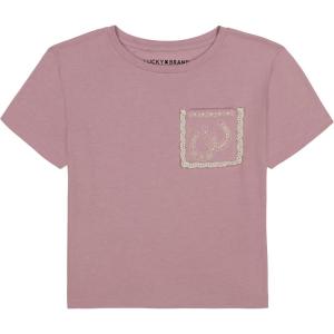 imageLucky Brand Girls Short Sleeve Graphic TShirt Tagless Cotton Tee with Fun DesignsHoreseshoe Pocket