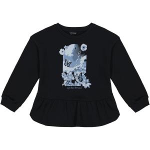 imageLucky Brand Pullover Fleece Crewneck SweatshirtCaviar Butterfly