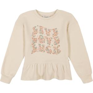 imageLucky Brand Pullover Fleece Crewneck SweatshirtParchment Love