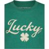 imageLucky Brand Boys Short Sleeve Graphic Crew Neck TShirt Soft Comfortable Relaxed FitFour Leaf Bottle Green
