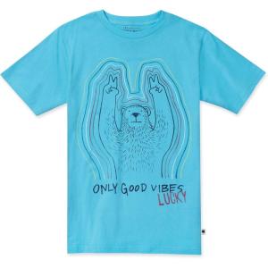 imageLucky Brand Boys Short Sleeve Graphic Crew Neck TShirt Soft Comfortable Relaxed FitAnston Bachelor Button Da12