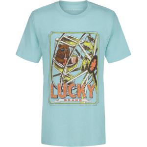 imageLucky Brand Boys Short Sleeve Graphic Crew Neck TShirt Soft Comfortable Relaxed FitBear Wheel Antigua Surf