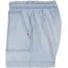 image:imageLucky Brand Girls Pullon Relaxed Fit Denim Weekend Short Paperbag Waist Porkchop PocketsIce Wash
