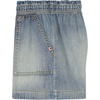 image:imageLucky Brand Girls Pullon Relaxed Fit Denim Weekend Short Paperbag Waist Porkchop PocketsTori Wash