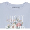 image:imageLucky Brand Girls Short Sleeve Graphic TShirt Tagless Cotton Tee with Fun DesignsFloral Kentucky Blue