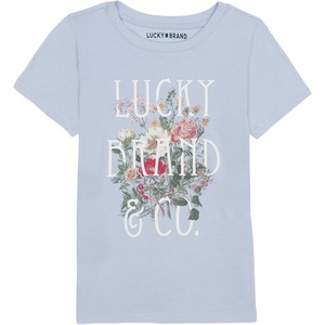 image:imageLucky Brand Girls Short Sleeve Graphic TShirt Tagless Cotton Tee with Fun DesignsFloral Kentucky Blue