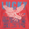 image:imageLucky Brand Boys Short Sleeve Graphic Crew Neck TShirt Soft Comfortable Relaxed FitEagle Rock Red Heather