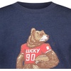 image:imageLucky Brand Boys Short Sleeve Graphic Crew Neck TShirt Soft Comfortable Relaxed FitFootball Bear Dark Denim Heather