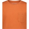 image:imageLucky Brand Boys Short Sleeve Slub Pocket Crew Neck TShirt Soft Comfortable Relaxed FitRust Heather