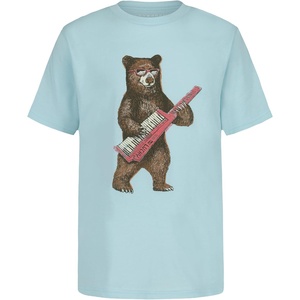 image:imageLucky Brand Boys Short Sleeve Graphic Crew Neck TShirt Soft Comfortable Relaxed FitKeytar Bear Clearwater