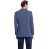 image:imageLucky Brand Mens Heather Knit Sport Coat Slim Fit Plaid Pattern 2 Button Notch CollarBlue