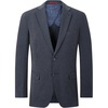 image:imageLucky Brand Mens Heather Knit Sport Coat Slim Fit Plaid Pattern 2 Button Notch CollarNavy