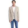 image:imageLucky Brand Mens Heather Knit Sport Coat Slim Fit Plaid Pattern 2 Button Notch CollarTan