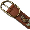 image:imageLucky Brand Womens Embroidered Leather Belt  Stylish  Classic  WesternInspired  American Heritage  Jean  PantEmbroidered  Beaded  Brown
