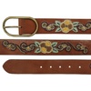 image:imageLucky Brand Womens Embroidered Leather Belt  Stylish  Classic  WesternInspired  American Heritage  Jean  PantEmbroidered  Beaded  Brown