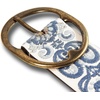 image:imageLucky Brand Womens Embroidered Leather Belt  Stylish  Classic  WesternInspired  American Heritage  Jean  PantEmbroidered  CreamBlue
