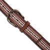 image:imageLucky Brand Womens Embroidered Leather Belt  Stylish  Classic  WesternInspired  American Heritage  Jean  PantEmbroidered  Laced  Brown