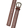 image:imageLucky Brand Womens Embroidered Leather Belt  Stylish  Classic  WesternInspired  American Heritage  Jean  PantEmbroidered  Laced  Brown