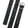 image:imageLucky Brand Womens Embroidered Leather Belt  Stylish  Classic  WesternInspired  American Heritage  Jean  PantSuede Laced  Navy