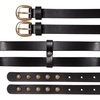 image:imageLucky Brand Womens Studded Leather Belt  Stylish  Classic  Modern  Jeans  Pants  Skirt  DressDouble Buckle  Black